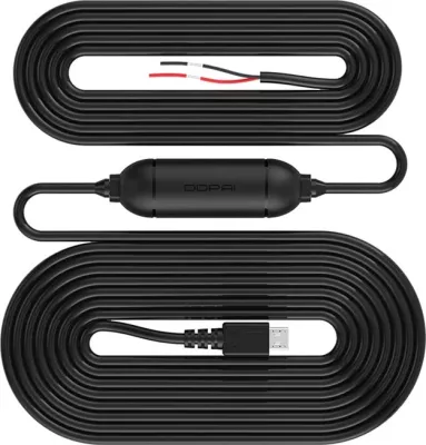Adapter energjie për makinë DDPAI Hardwire Kit MINI, micro USB, 3.5m, i zi