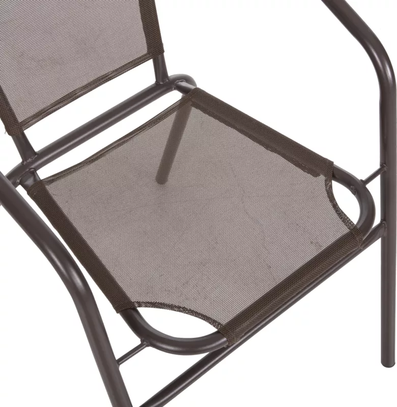 Karrige për jashtë LEDAN FH5977.02 metal & tekstilene ngjyrë kafe 55x58x72Hcm