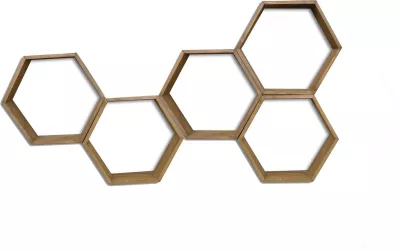 Raft muri Hanah Home, Hex002, ngjyrë arre, 5 pjesë