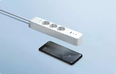 Zgjatues rryme Xiaomi XMCXB01EU 20W, 3 priza, 2x USB-C + 1x USB-A, kabllo 1.4 m, i bardhë