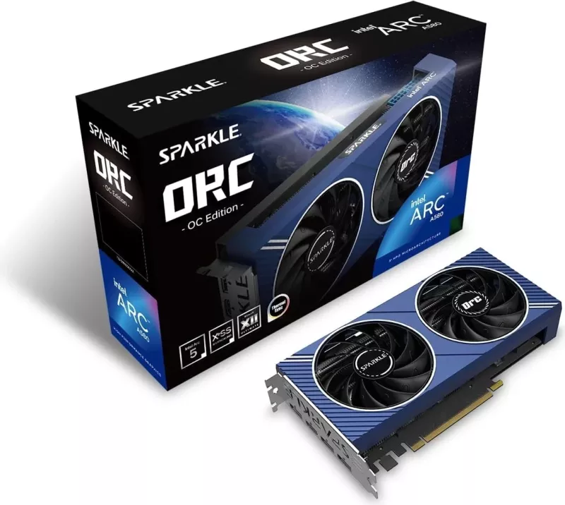 Kartë Grafike Sparkle Intel Arc A580 ORC OC Edition, Blu