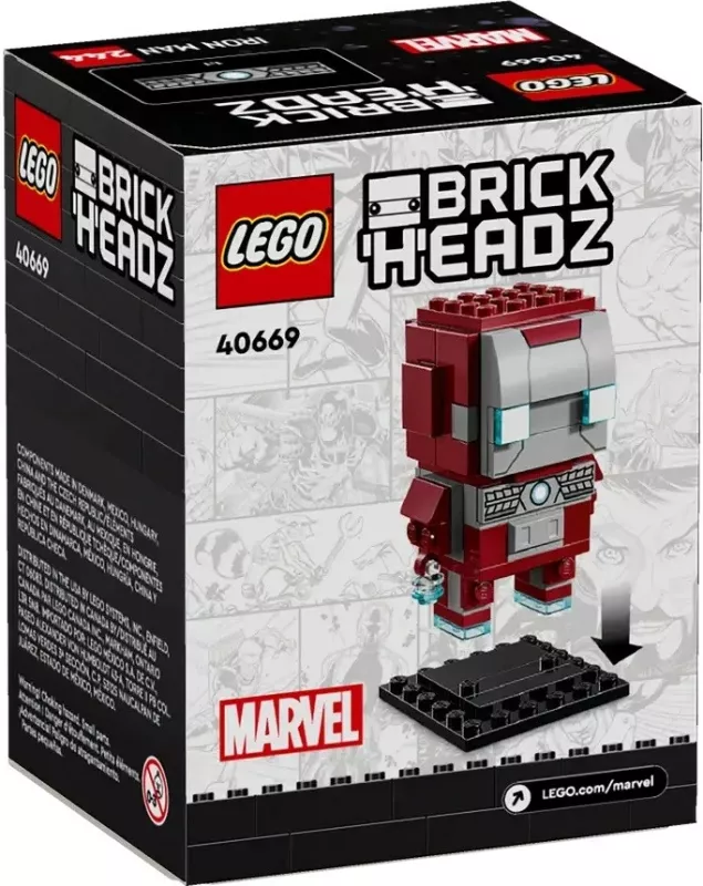 Figurë ndërtuese LEGO BrickHeadz Iron Man MK5, 40669, 101 pjesë