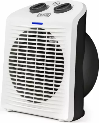 Kalorifer elektrik Black&Decker BXSH2000E 2000W, me termostat, 2 nivele ngrohje, zi/bardhë