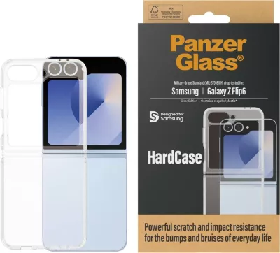 Mbështjellës PanzerGlass Hardcase Samsung Galaxy Z Flip 6, transparent