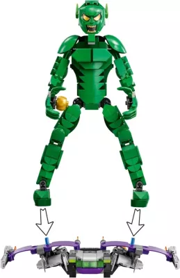 Figurë ndërtimi LEGO Marvel 76284 Green Goblin
