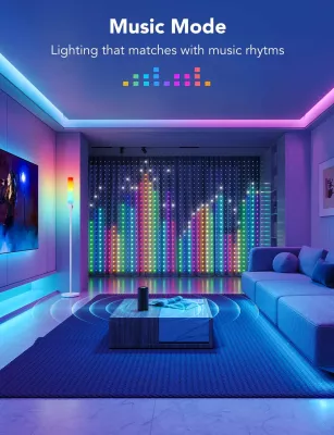 Drita perde LED Govee Curtain Lights 2m x 1.5m, RGB, kontroll me aplikacion