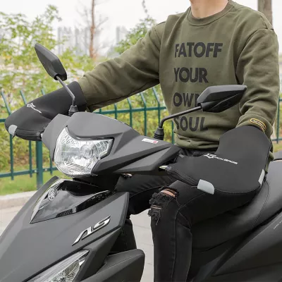 Doreza timoni Rockbros D16-B, të papërshkueshme nga uji dhe era, të izoluara, për biçikletë/skuter/moto/ebike, palë, të zeza