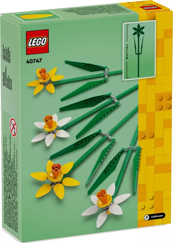 Set ndërtimi LEGO Daffodils, 216 copë, shumëngjyrësh