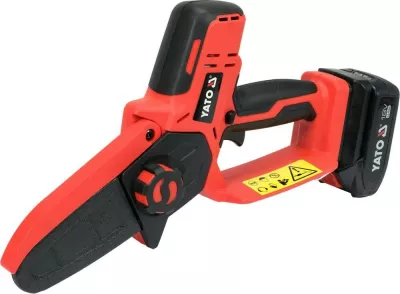 Sharrë elektrike YATO YT-828135 me bateri 18V, 2Ah, e kuqe