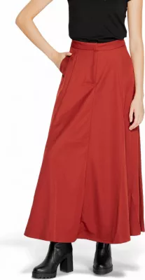 Fund për femra Vero Moda VMTARA HW ANCLE SKIRT BOO 10311428, ngjyrë tullë [Madhësia: 40]
