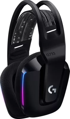 Kufje gaming Logitech G733 LIGHTSPEED wireless RGB, të zeza