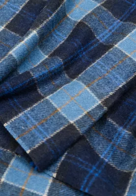 Shall për meshkuj Barbour Tartan Lambswool USC0001, blu e errët