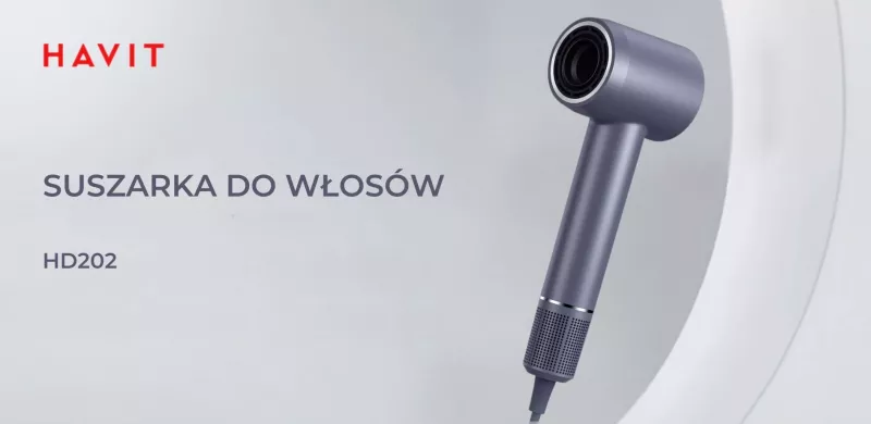 Tharëse flokësh Havit HD202-EU, Blu