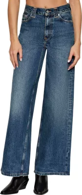 Xhinse për femra Tommy Hilfiger DNM KRIS 70's Wide L WW0WW46731, denim