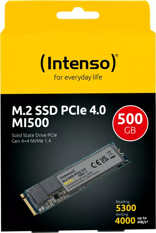 SSD Intenso MI500, 500 GB, M.2, 5300 MB/s