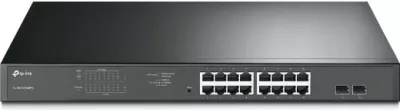 Switch TP-Link JetStream 16-Port Gigabit Easy Smart PoE/PoE+, Managed, Rack 1U
