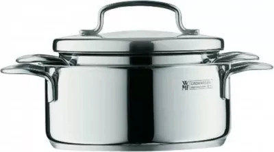 Tenxhere e vogël WMF Mini Kochtopf 14cm, kapak metalik, 0.9L, çelik inox