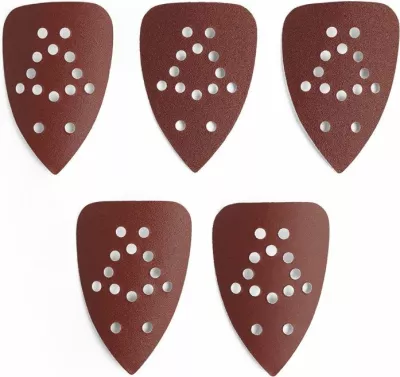 Lëmues trekëndor pa kabllo VonHaus E-Series MPN 3500172 18V, 140×140×94 mm, gri/zezë, me 5 letra zmerile + kuti pluhuri (pa bateri/karikues)