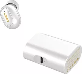 Kufje LDNIO MBT01 TWS Bluetooth 5.0 me kuti karikimi 400mAh, e bardhë