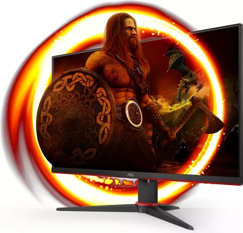 Monitor AOC G2 24G2SPAE, 23.8'', Full HD, 165Hz, i kuq/ zi