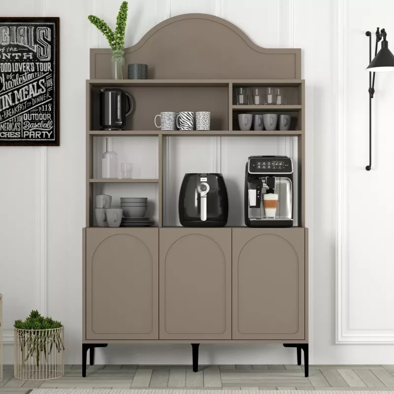 Dollap për kafe, Hanah Home, Lyon 120 - Atlas, ngjyrë e zezë