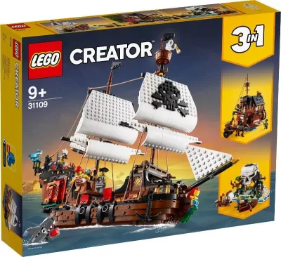 Lodër për fëmijë LEGO, anije e piratëve