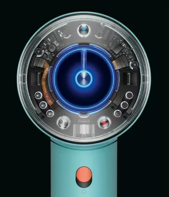 Tharëse flokësh Dyson Supersonic Nural, 1600 W, 13.3 l/s, Blu, Portokalli