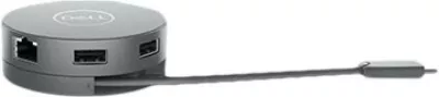 Stacion docking USB-C 7-në-1, Dell, DA310 470-AEUP, 90W PD, 4K 60Hz, argjendtë