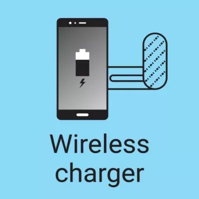 Karikues wireless magnetik Sandberg ScreenMount 441-53, Qi 15W, USB-C, me montim për ekran/automjet, gri, set