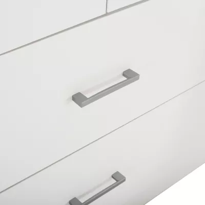 Dollap me 2 dyer dhe 2 sirtarë FH338.05 i bardhë 80x42,5x180,5 cm