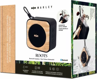 Altoparlant Bluetooth House Of Marley Roots, IP67, bateri deri 14 orë, Signature Black
