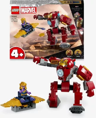 Set ndërtimi LEGO Iron Man Hulkbuster vs. Thanos, 66 pjesë, plastikë, shumëngjyrësh