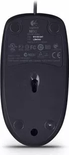 Maus Logitech M90, me kabllo USB, optik 1000 dpi, 3 butona, Gri
