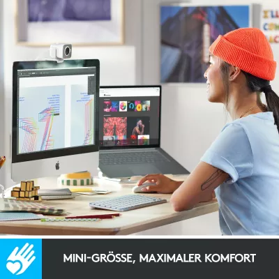 Tastierë Logitech MX Keys Mini për Mac, Mini, Wireless, Bluetooth, QWERTZ, LED, Gri