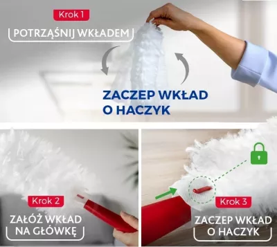 Set lopatë pluhuri Vileda Flex&Catch me dorezë të shkurtër dhe 2 mbushje rezervë, Bardhë