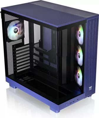 Kasë Thermaltake View 380 XL TG ARGB, Midi Tower, xham i temperuar, blu