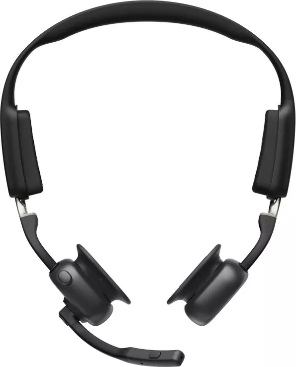 Kufje SHOKZ OpenMeet Wireless Bluetooth, Bone Conduction, për videokonferenca, E zezë