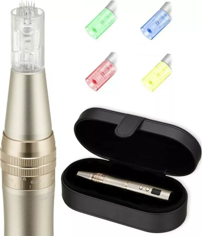 Pajisje bukurie Beautifly Meso Intense, 6 nivele intensiteti, ekran LCD, ngjyrë ari