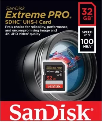kartelë memorie SDHC SanDisk Extreme PRO SDSDXXO-032G-GN4IN 32GB UHS-I U3/V30