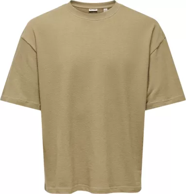 Maicë për meshkuj Only & Sons Onslenny Ovz Ss Strct Tee Noos 22036392, kafe [Madhësia: L]
