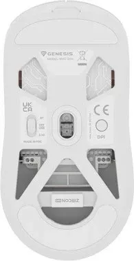 Maus Genesis Zircon 660 Pro, pa tela, 26000 DPI, 6 butona, e bardhë