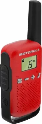 Walkie talkie Motorola TLKR T42 16 kanale, 4 km rreze, UHF 446 MHz, i kuq