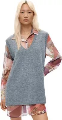 Fustan për femra Desigual VEST_NANTES 26WWVW27, i hirtë [Madhësia: XS]