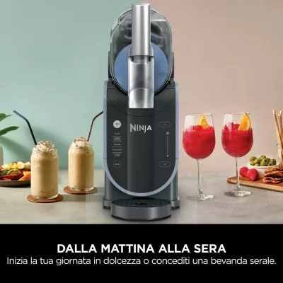 Makinë slushi Ninja FS301EU, 2.5L, 5 programe, Rapid Chill, gri/blu