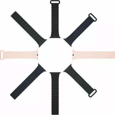 Rrip silikon Dux Ducis Armor për Apple Watch Ultra, SE, 9, 8, 7, 6, 5, 4, 3, 2, 1 (49, 45, 44, 42 mm), rozë-lejla