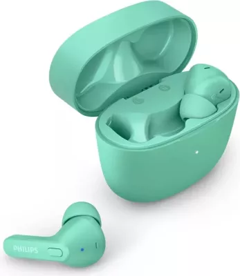 Kufje Philips TAT2206, me lidhje pa tela, ngjyrë jeshile