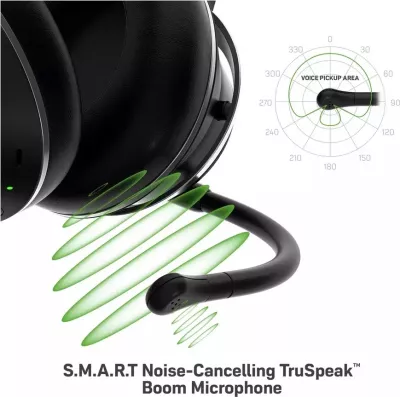 Kufje gaming Turtle Beach Stealth Pro për PS4/PS5, wireless Bluetooth/USB, surround sound, ANC, zi