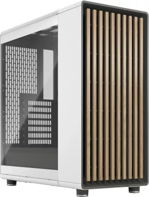 Kasë Fractal Design North Chalk White, Midi Tower, xham i kalitur