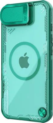 Mbështjellës Nillkin Iceblade Prop Magnetic për iPhone 16e, me kapak kamere dhe mbajtëse, Jeshil