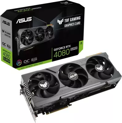 Kartelë grafike ASUS TUF Gaming TUF-RTX4080S-O16G-GAMING, GeForce RTX 4080 SUPER, 16 GB, GDDR6X, e zezë